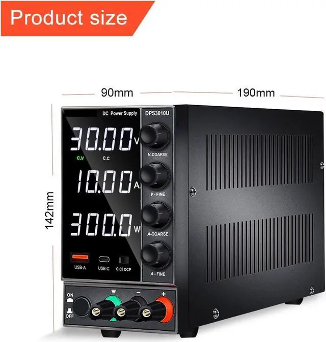 Alt view image 5 of 7 - dc Power Supply 30v 10a Laboratory Power Supply Adjustable Switching dc Power Supply Voltage Regulator 220v 110v Variable Source Power (Color : 4 Digits APS 30V 10A)