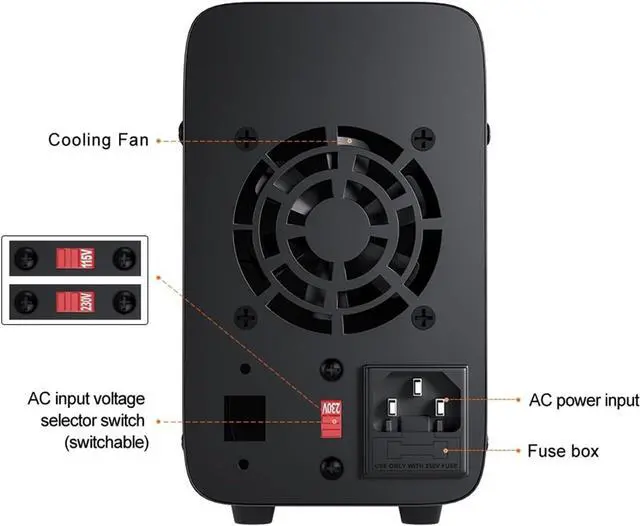 Alt view image 3 of 4 - Adjustable DC Power Supply Laboratory Voltage Regulator Switching Power Supply