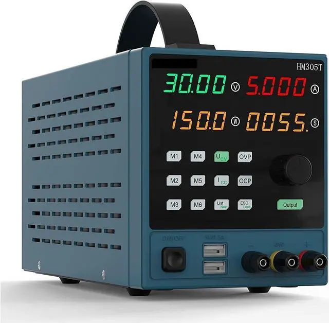 Main image of dc Power Supply DC Power Supply (0-30 V 0-10 A) Mini Variable Switch Digital Power Supply with Output Enable/Disable Button (Color : HM-305T 30V 5A)