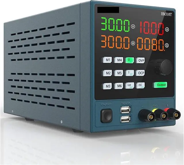 Main image of dc Power Supply DC Power Supply (0-30 V 0-10 A) Mini Variable Switch Digital Power Supply with Output Enable/Disable Button (Color : HM-310T 30V 10A)