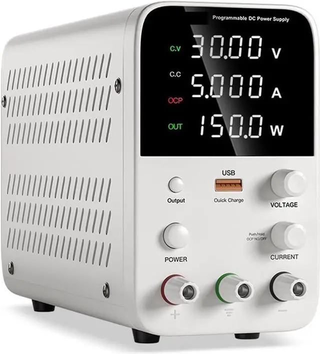 Main image of dc Power Supply Adjustable DC Power Supply 30V 10A Laboratory Power Supply 60V 5A Voltage Regulator Power Supply 5V2AUSB Fast Charging (Color : WPS305B)