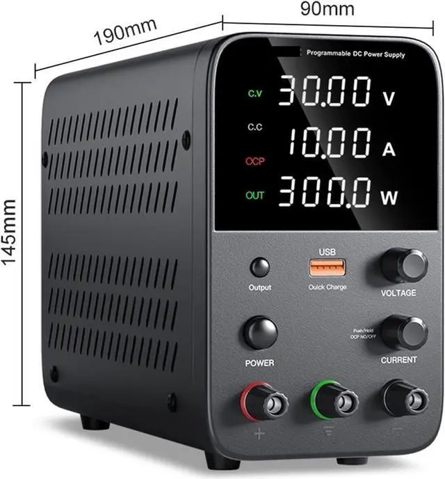 Alt view image 5 of 6 - dc Power Supply Adjustable DC Power Supply 30V 10A Laboratory Power Supply 60V 5A Voltage Regulator Power Supply 5V2AUSB Fast Charging (Color : WPS605H)