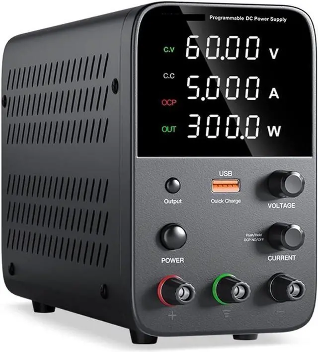 Main image of dc Power Supply Adjustable DC Power Supply 30V 10A Laboratory Power Supply 60V 5A Voltage Regulator Power Supply 5V2AUSB Fast Charging (Color : WPS605H)