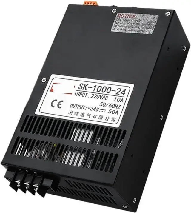 Main image of 1000W Switching Power Supply SK-1000 0-12V 15 24V 36V 48V 60V 80V 110V 220V AC/DC 220VAC Adjustable Voltage High Power (Size : 110V, Color : 0-220V_1000W)