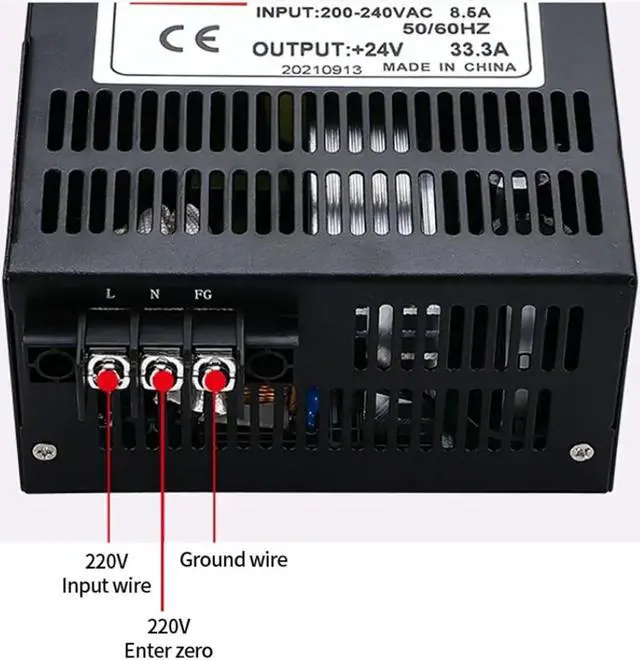 Alt view image 3 of 6 - 1000W Switching Power Supply SK-1000 0-12V 15 24V 36V 48V 60V 80V 110V 220V AC/DC 220VAC Adjustable Voltage High Power (Size : 110V, Color : 0-220V_1000W)