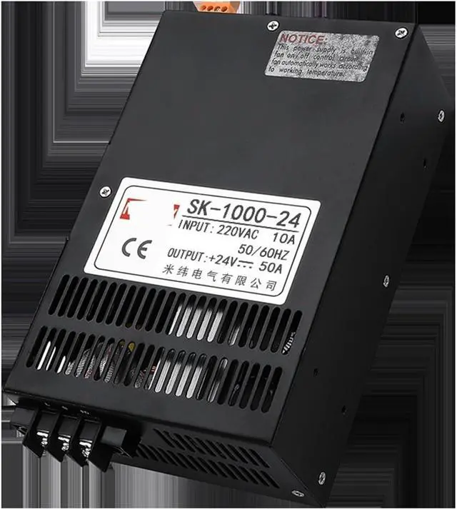 Alt view image 6 of 6 - 1000W Switching Power Supply SK-1000 0-12V 15 24V 36V 48V 60V 80V 110V 220V AC/DC 220VAC Adjustable Voltage High Power (Size : 110V, Color : 0-220V_1000W)