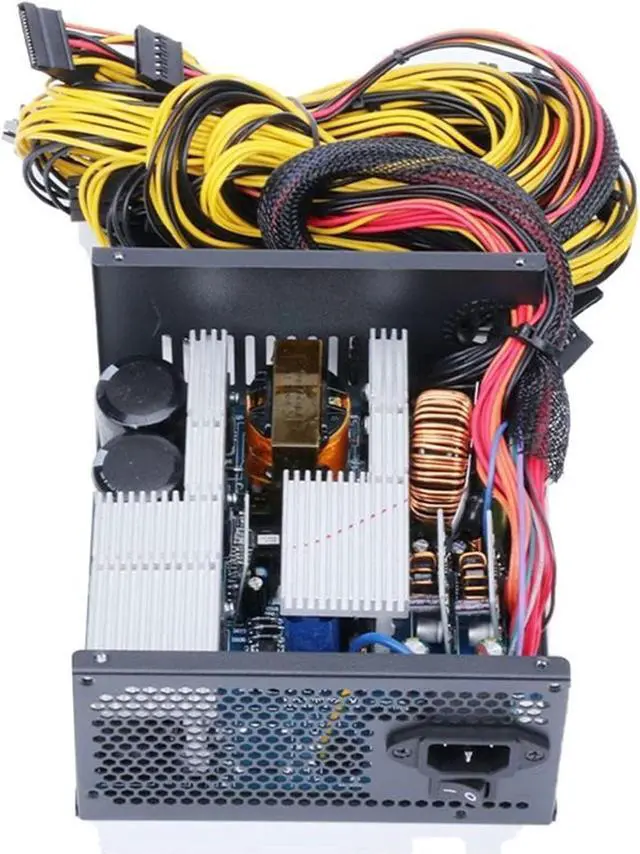 Alt view image 6 of 7 - 2000W 2400W 2600W 180V-260V ATX ETH Bitcoin Mining Power Supply 95% Efficiency Support 8 Display Cards GPU for BTC Bitcoin Miner(1800W to 2000W)