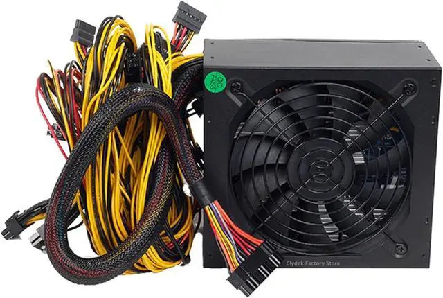Alt view image 4 of 7 - 180V-260V Power Supply ETH ATX Mining Power Supply 2600W 2400W 2000W BTC Miner Support 8 Display Cards GPU for BTC Mining Rig (Color : 2400W 220V)