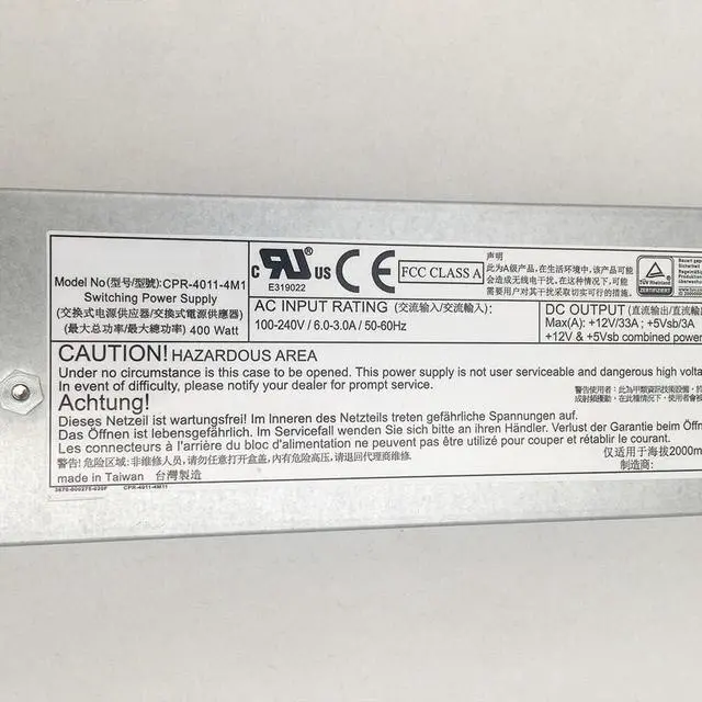 Alt view image 2 of 6 - CPR-4011-4M1 for Compuware Power Supply 400W