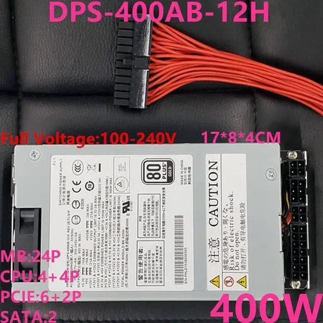 Alt view image 6 of 6 - PSU for Full Module 80plus Gold Flex Small 1U K39 S3 A35 400W Power Supply DPS-400AB-12H