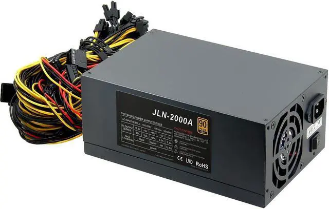 Alt view image 3 of 5 - JLN-2000A 2000W Power Supply, high Power Supply, ATX Power Supply and Multi-Graphics Card Power Supply