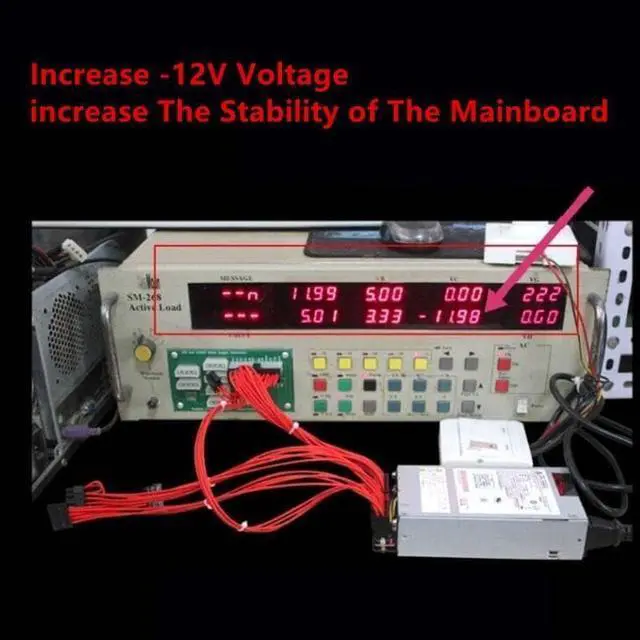 Alt view image 4 of 6 - PSU for Full Module 80plus Gold ITX Flex Small 1U -12V S3 K39 400W Switching Power Supply DPS-400AB-12B