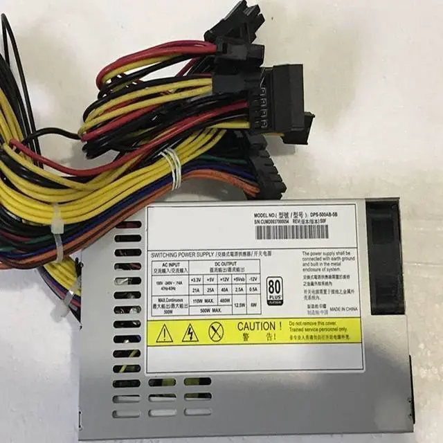 Alt view image 4 of 6 - PSU for AIO ITX Flex NAS Small 1U K39 49 T34 R47 M41 A35 S3 ZS-A4 G5 Power Supply DPS-500AB-5B DPS-500AB-10A