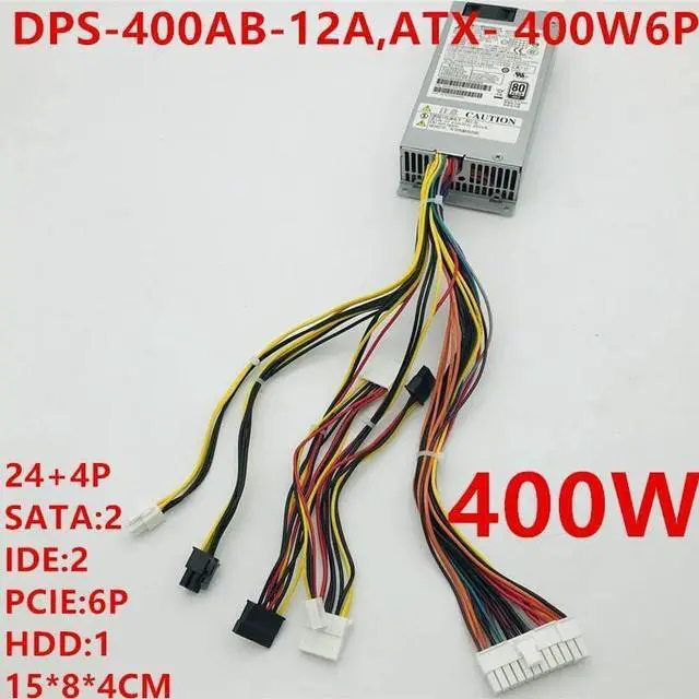 Alt view image 5 of 5 - PSU for 80plus Gold Flex NAS Small 1U 400W Switching Power Supply DPS-400AB-12A ATX- 400W6P