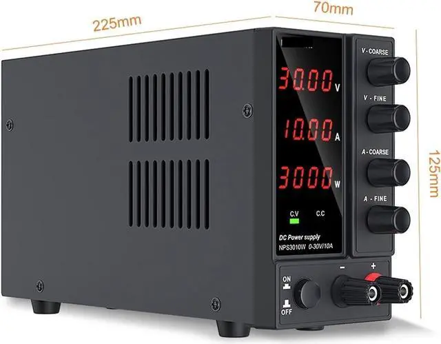 Alt view image 4 of 7 - dc Power Supply Adjustable DC Power Supply 30V 10A LED Lab Power Supply 60V 5A Voltage Regulator Stabilizer Switching Source (Color : 4Digits 60V 5A)