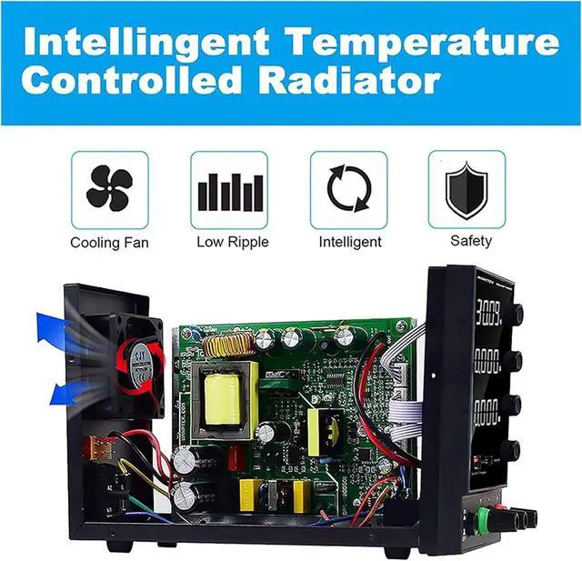 Alt view image 5 of 7 - Adjustable Power Supply Adjust DC Power Supply Adjustable Lab Bench Power Source 30V 10A 60V 5A AC Switching Stabilized Bench Source DPS3010U (Color : DPS3010U 30V 10A)