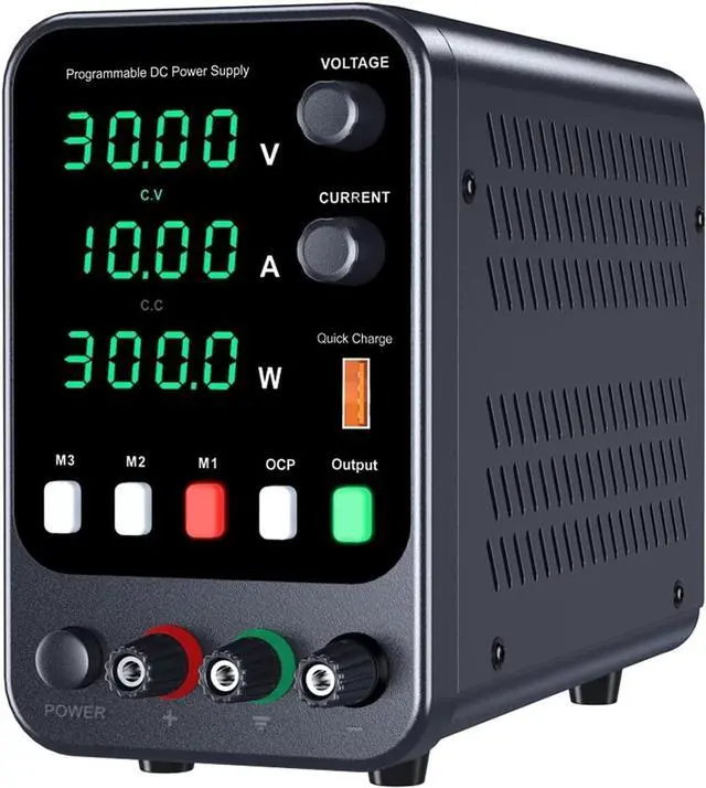 Alt view image 2 of 7 - dc Power Supply Adjustable DC Power Supply 30V 10A 60V5A Laboratory Power Supply with Three Groups of Storage Function AC220V/110V (Color : APS3010H 30V 10A)