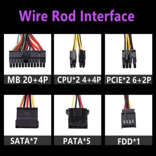 Alt view image 5 of 6 - PSU for NX650 80plus Bronze Full Voltage Mute Power Supply for Game Host Rated 650W Peak 750W Power Supply GPS-650FB A