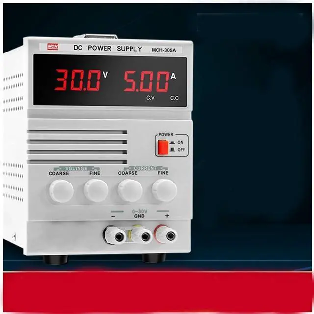 Alt view image 3 of 3 - MCH305A Adjustable DC Power Supply Digital Display 5A Mobile Phone Repair 5A DC Power Supply Regulated Power Supply Digital Lab (Size : 220V)