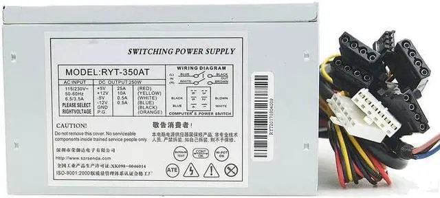 Alt view image 3 of 5 - PSU for Roeyuta EVOC at PS2 P8 P9 250W Switching Power Supply RYT-350AT PS-7271/AT SPI-250G PS-270A