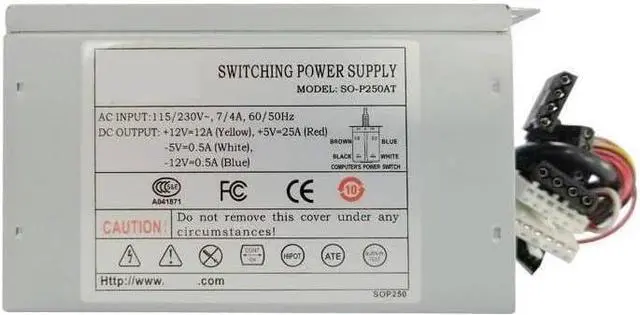Alt view image 3 of 5 - PSU for Rosor at P8P9 250W Switching Power Supply SO-250AT