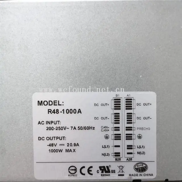 Alt view image 4 of 4 - Power Supply for R48-1000 R48-1000A 20A 1000W