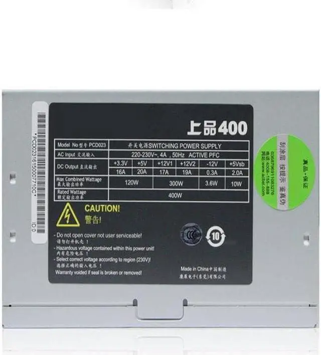 Alt view image 3 of 5 - PSU for Top Grade 400 ATX GTX1050Ti Game Power Supply 400W Power Supply PCD023