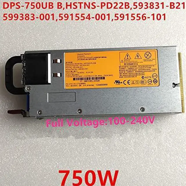 Alt view image 5 of 5 - PSU for 350 360 380 G6 G7 750W Power Supply DPS-750UB B HSTNS-PL22B HSTNS-PL22B 593831-B21 599383-001 591556-101