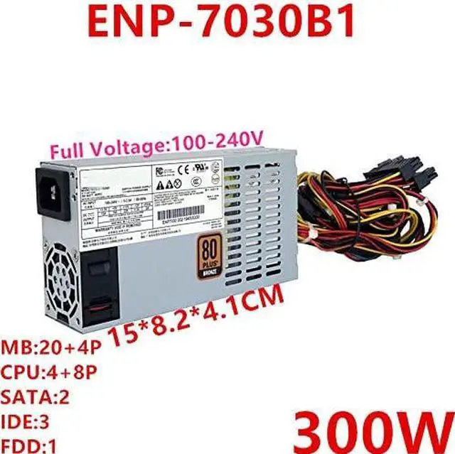 Alt view image 6 of 6 - PSU for Enhance 80plus Bronze Flex NAS Small 1U 300W Power Supply ENP-7030B