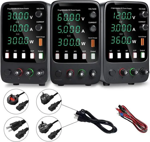 Alt view image 2 of 6 - dc Power Supply USB Laboratory Power Supply 30V, 10A Adjustable DC Power Supply with Memory Function programmable Switching Power Supply (Color : APS3010H)