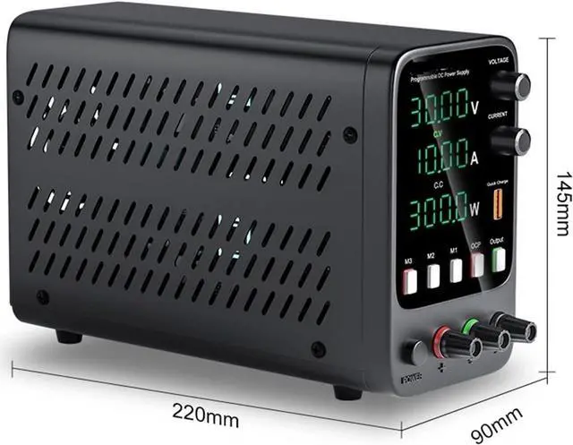 Alt view image 4 of 6 - dc Power Supply USB Laboratory Power Supply 30V, 10A Adjustable DC Power Supply with Memory Function programmable Switching Power Supply (Color : APS3010H)