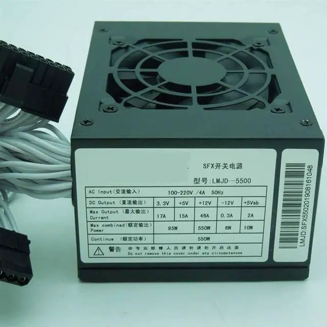 Alt view image 5 of 6 - PSU for ITX SFX A50 550W Switching Power Supply LMJD-5500