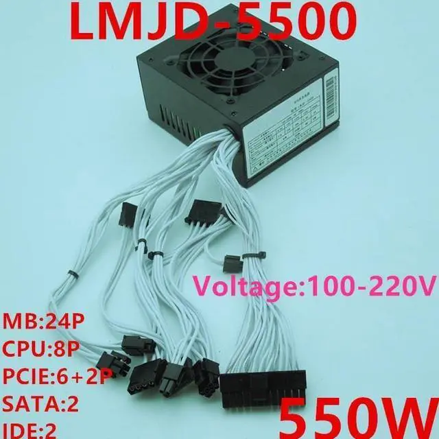 Alt view image 6 of 6 - PSU for ITX SFX A50 550W Switching Power Supply LMJD-5500