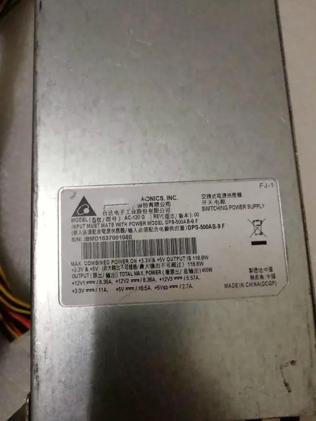 Alt view image 2 of 2 - for RPS-500-19 A DPS-500-AB-9 D Server Power Supply Redundant