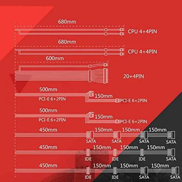 Alt view image 4 of 6 - PSU for Patriotic Edition Power Supply for Gold Silent Game Host Power Supply GP750G SG-750G