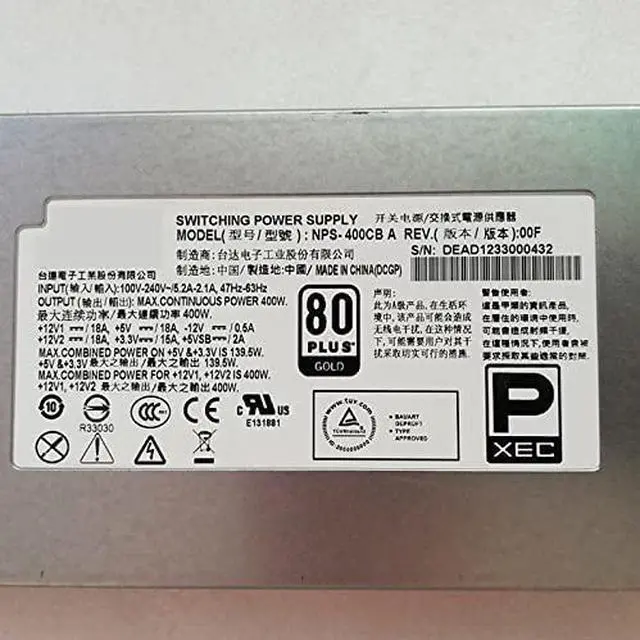 Alt view image 5 of 6 - PSU for Delta 1U 400W Power Supply NPS-400CB A NPS-400CB B NPS-400CB C