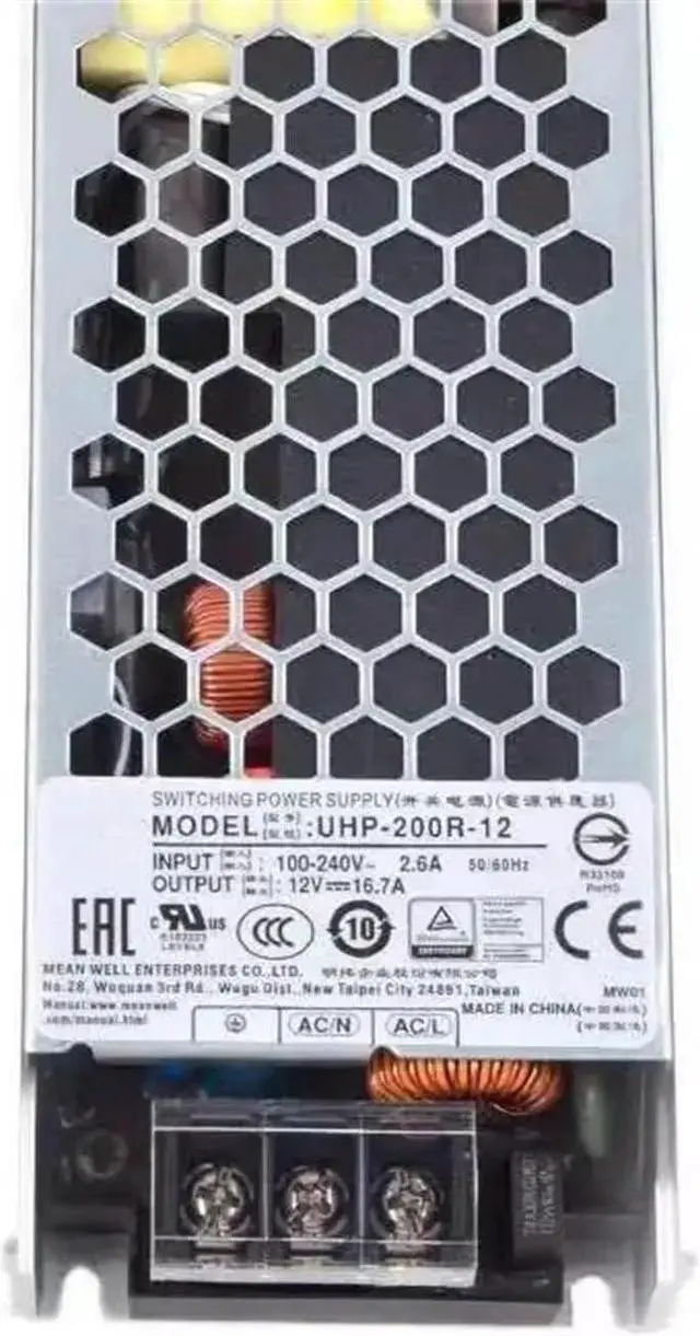 Alt view image 3 of 6 - UHP-200R-12 12V 16.7A 200.4W Slim Type with PFC Switching Power Supply, JSHCN123456
