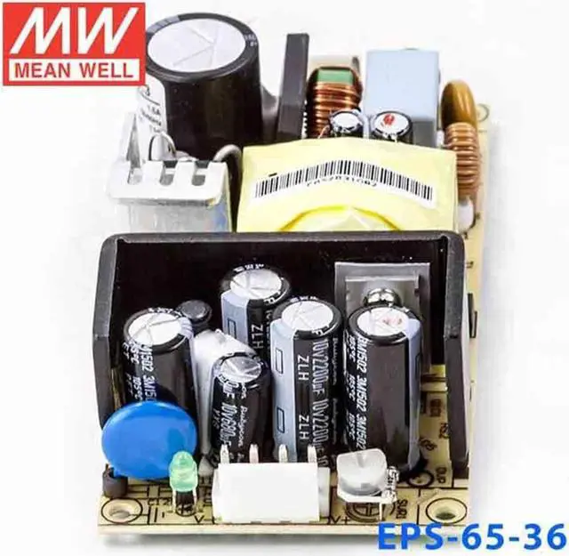 Alt view image 3 of 5 - (12PACK) Mean Well Embedded Switch Mode Power Supply SMPS EPS-65 Series 65W (EPS-65-36)