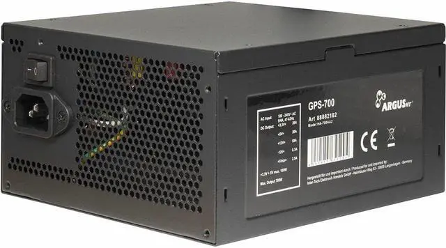 Alt view image 3 of 5 - ArgusNT GPS-700 Power Supply Unit 700 W 20+4 pin ATX ATX Black