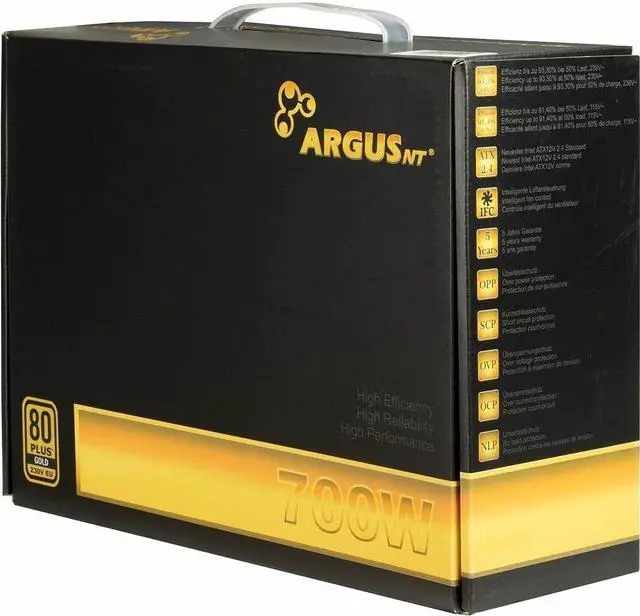 Alt view image 5 of 5 - ArgusNT GPS-700 Power Supply Unit 700 W 20+4 pin ATX ATX Black