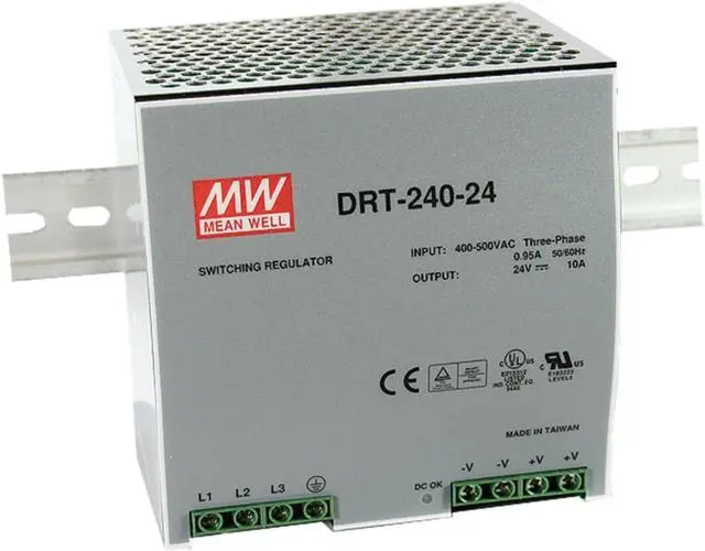 Main image of MEAN WELL original DRT-240-24 24V 10A meanwell DRT-240 24V 240W Single Output Industrial DIN RAIL Power Supply