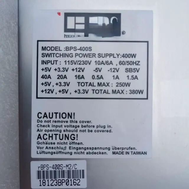 Alt view image 2 of 3 - for Industrial Computer BPS-400S 400W 1U Industrial Power Supply