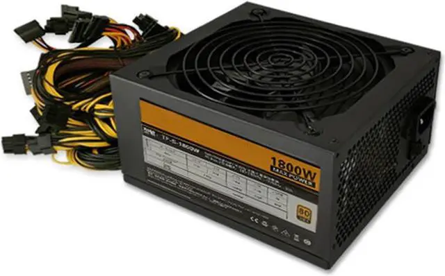 Main image of BIK 1800w Power Supply RX480 PSU Asic Bitcoin Miner Power Supply 1800W ATX Pico PSU Mining ETH ETC XMR ZEC BTB BTC