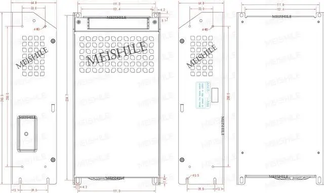 Alt view image 7 of 7 - MEISHILE 12V 100A 1200W Switching Power Supply Adapter AC to DC Transformer Converter for LED Driver Strip Light Lamp, Amplifier, Machine, 120V 110V to 12Volt 10A 20A 30A 40A 50A 60A 70A 80Amp