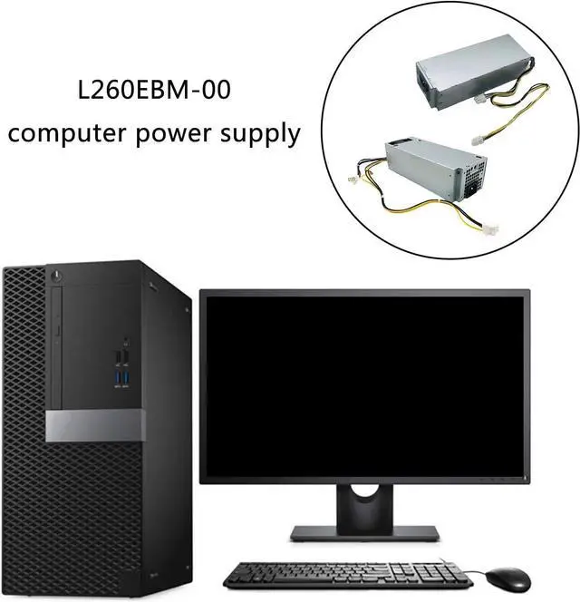 Alt view image 2 of 7 - Robusts 260W Power Sources for H260AM-00 H260EBM-00HU260EBM-00 L260EBM-00-00 Computer Delivers Consistent Energy Supply