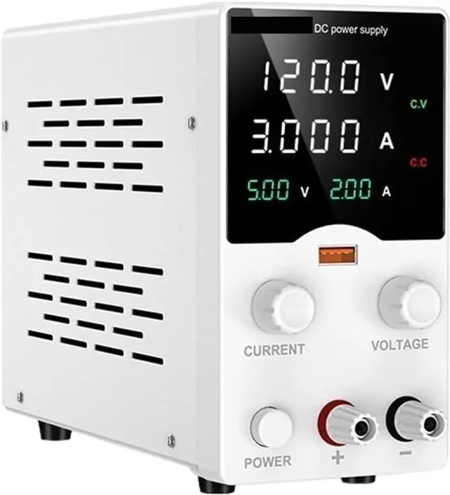 Main image of dc Power Supply Adjustable DC Regulated Switching Power Supply GA305 Mobile Phone Battery Charging Display Laptop Maintenance Power Supply(GA1203B(0-120V/0-3A) White)