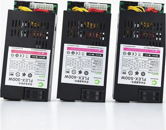 Alt view image 5 of 6 - 500W Modular Power Supply Small 1U Computer PSU Flex-ATX 500W for ITX PC Active PFC for POS AIO