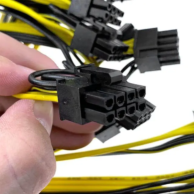 Alt view image 6 of 7 - 1 Kit DPS-1200FB A 1200W PSU Power Supply+ Breakout Board + 12pcs 6pin-to-8pin Cables Mining BTC ETH Switching