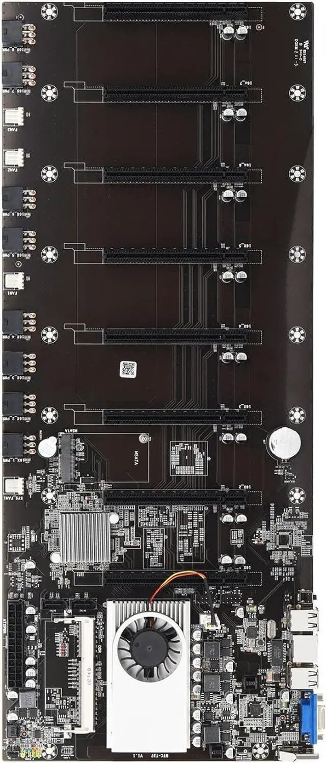 Alt view image 4 of 5 - DASEB 2000W 2400W 2600W 180V-260V ATX ETH Bitcoin Mining Motherboard Power Supply with BTC-S37 D37 T37 for BTC Mining Bitcoin Miner(BTC-T37)