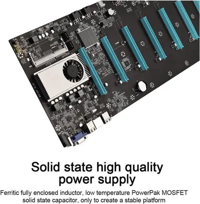 Alt view image 3 of 5 - DASEB 2000W 2400W 2600W 180V-260V ATX ETH Bitcoin Mining Motherboard Power Supply with BTC-S37 D37 T37 for BTC Mining Bitcoin Miner(BTC-T37)